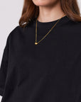 Marlow Balanced Oversized Tee Black