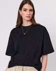 Marlow Balanced Oversized Tee Black