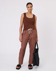 Marlow Casa Knit Tank Burnt Umber