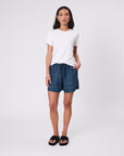 Marlow Chambray Short Dark Denim