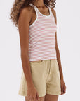 Assembly Label Drew Rib Tank Papaya Stripe