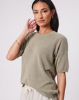 Marlow Eden Knit Tee Light Kelp