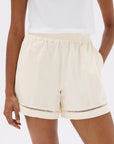 Assembly Label Kenzie Twill Shorts Cream