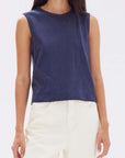 Assembly Label Kiana Linen Tank Navy