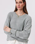 Marlow Manhattan Crew Neck Knit Sage Fog