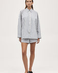 Marle Edie Shirt Cerulean Stripe