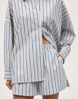 Marle Edie Shirt Cerulean Stripe