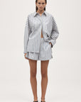 Marle Edie Shirt Cerulean Stripe