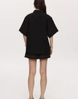 Marle Tegan Shirt Black Linen