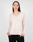 Marlow Virgo V Neck Knit Rosewater