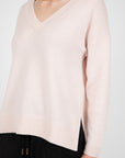 Marlow Virgo V Neck Knit Rosewater