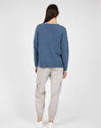 Marlow Virgo V Neck Knit Sapphire