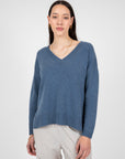 Marlow Virgo V Neck Knit Sapphire