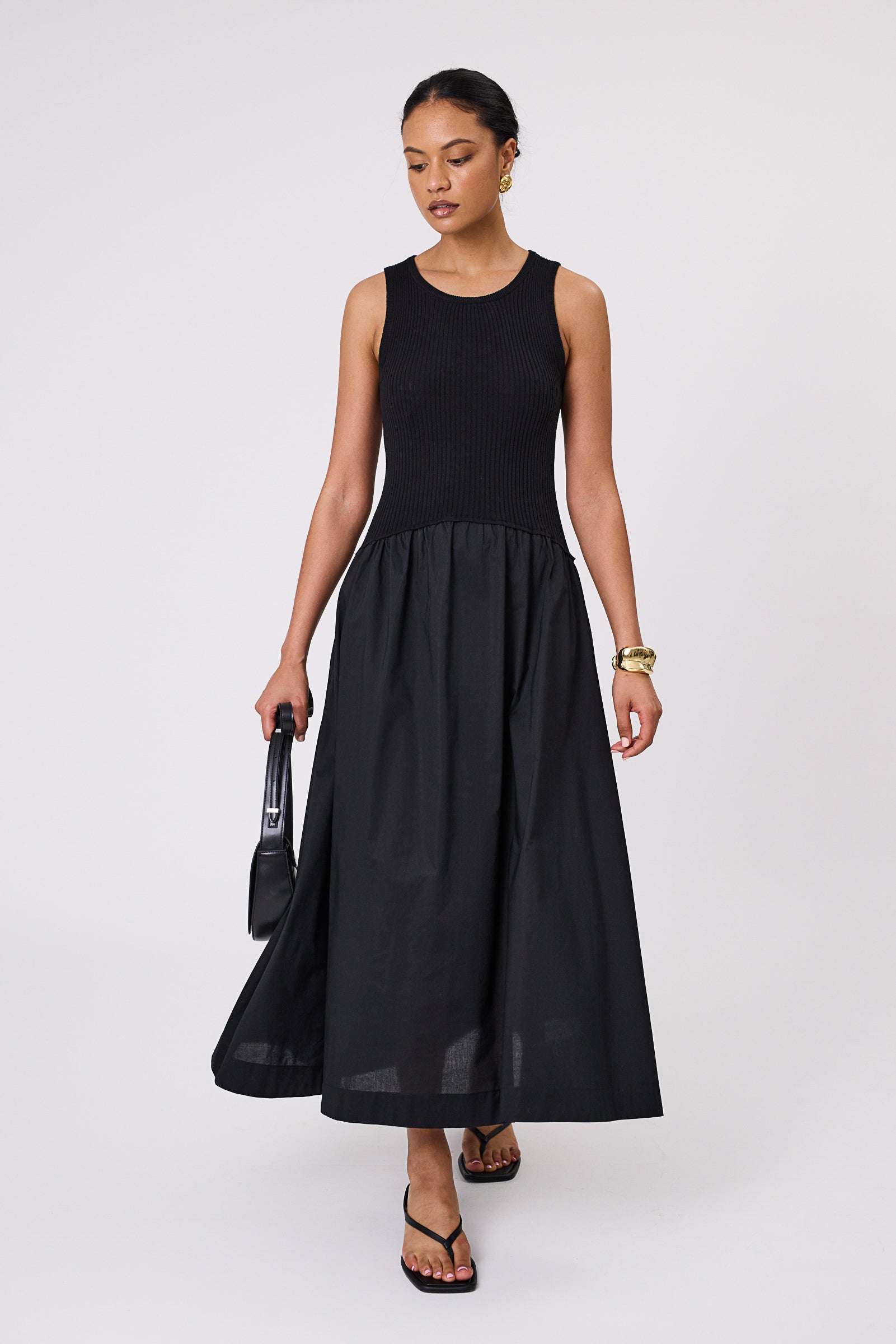 Marlow Media Maxi Dress Black