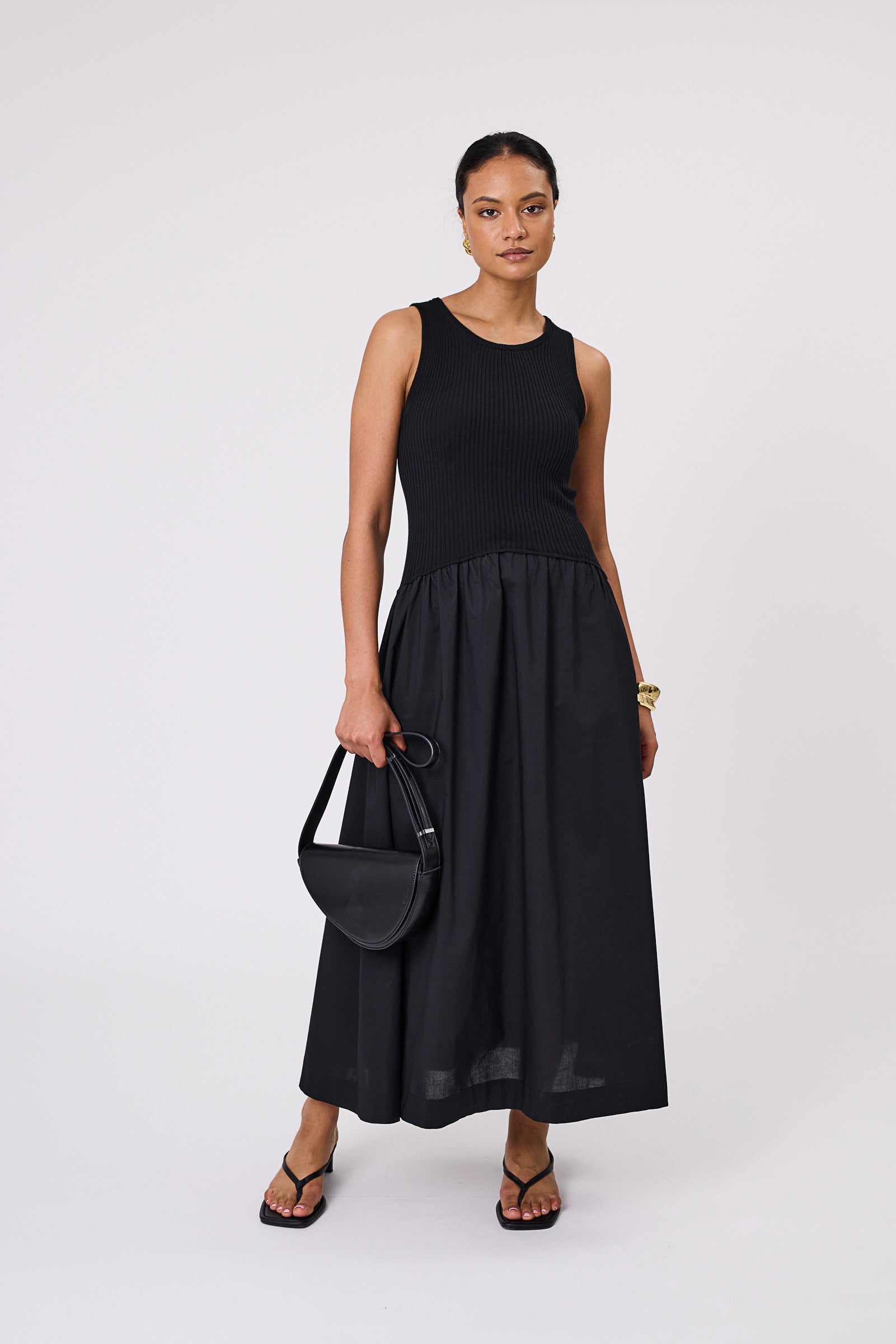 Marlow Media Maxi Dress Black