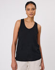 Marlow Noto Linen Tank Black