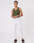 Marlow Noto Linen Tank Cypress