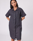 Marlow Skyline Dress Ink Stripe