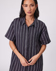 Marlow Skyline Dress Ink Stripe