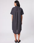 Marlow Skyline Dress Ink Stripe