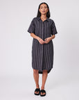 Marlow Skyline Dress Ink Stripe