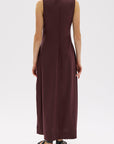 Assembly Label Thalia V Neck Maxi Dress Fig