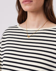 Marlow Tides Boat Neck Stripe Knit