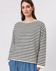 Marlow Tides Boat Neck Stripe Knit