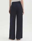 Nice Things Wide Leg Pants Navy Blue