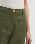 Nice Things Cotton Pocket Pants Khaki