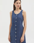 Nice Things Striped Indigo Dress