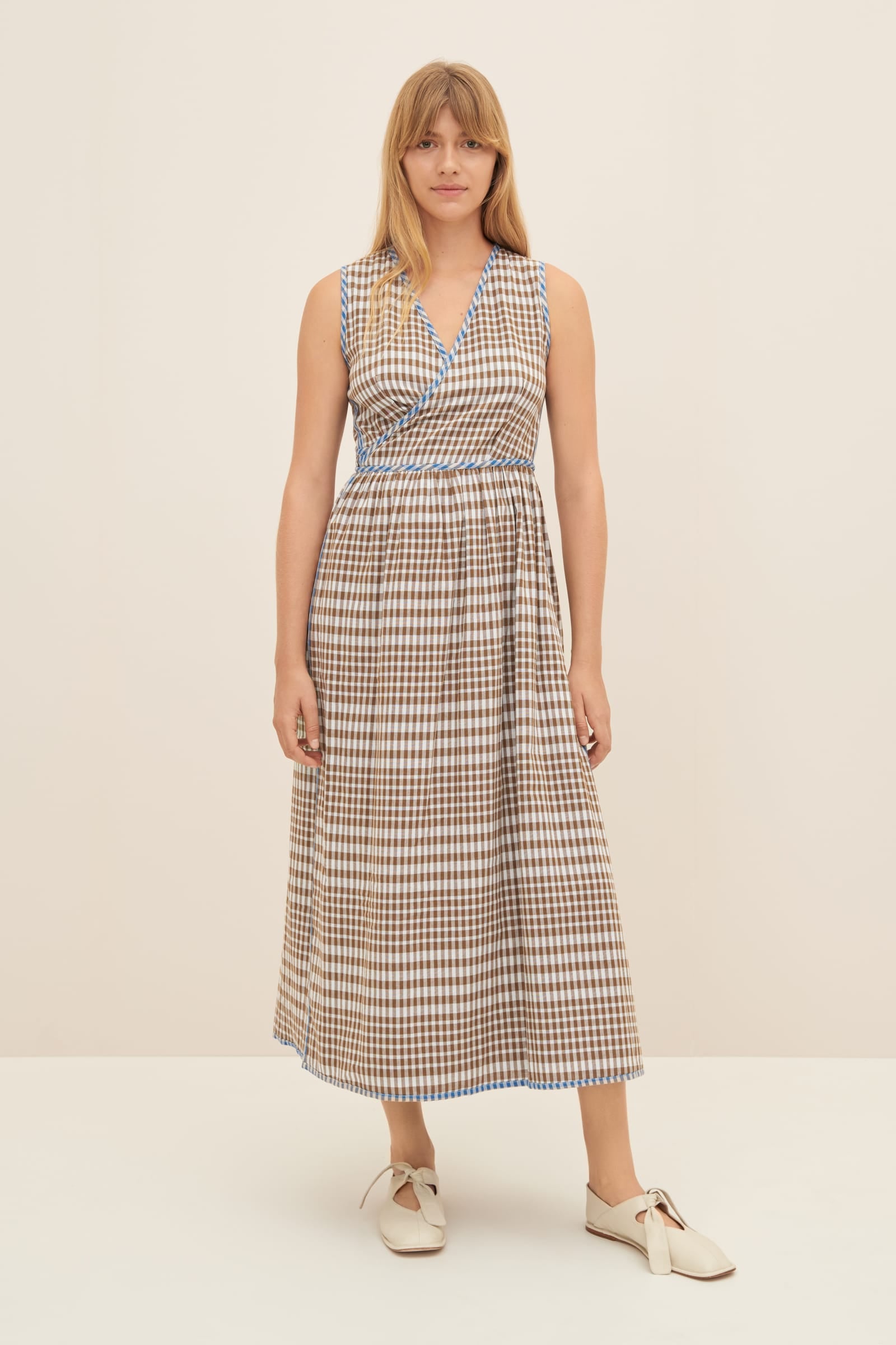 Kowtow Outline Dress Duo Check